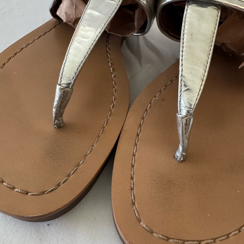 Coach Women's Silver Sandals - Picture 3 of 4